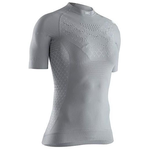 X-Bionic twyce 4.0 run shirt short sleeve women, donna, dolomite grey/arctic white, m