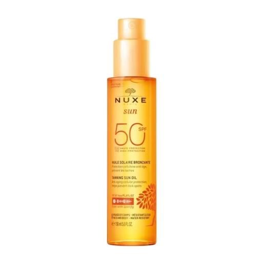 Laboratoires Nuxe Srl nuxe sun spf 50 olio solare viso e corpo 150ml