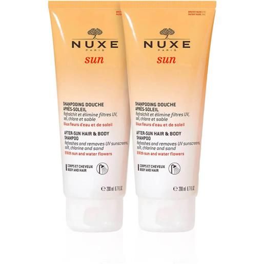 Laboratoires Nuxe Srl nuxe sun shampoo doccia dopo sole confezione dopia 2x200ml