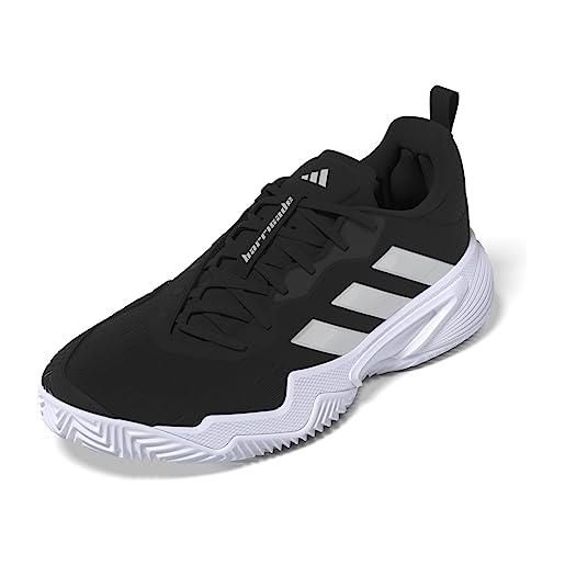 adidas barricade cl w, shoes-low (non football) donna, core black/silver met. /ftwr white, 38 eu