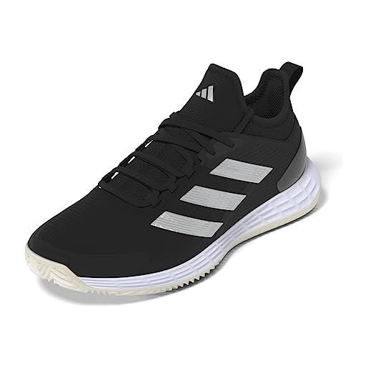 adidas adizero ubersonic 4.1 cl w, shoes-low (non football) donna, core black/silver met. /ftwr white, 44 eu