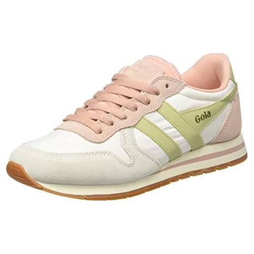 Gola daytona chute, scarpe da ginnastica donna, off white/pearl pink/lemon, 38 eu