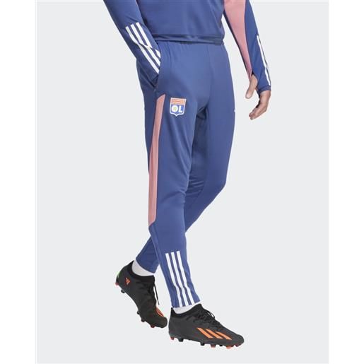 Lione ol lyon olympique adidas pantaloni tuta pants blu uomo 2023 24 training ib0934
