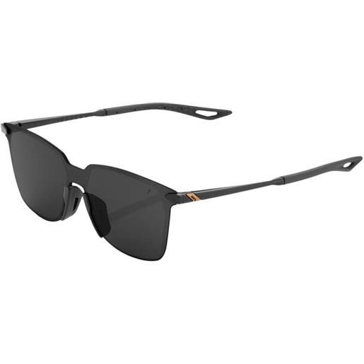 100percent legere square sunglasses nero smoke/cat3