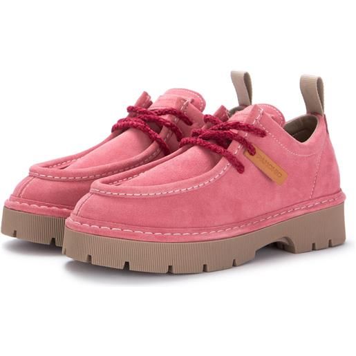 PANCHIC | scarpe creeper camoscio rosa