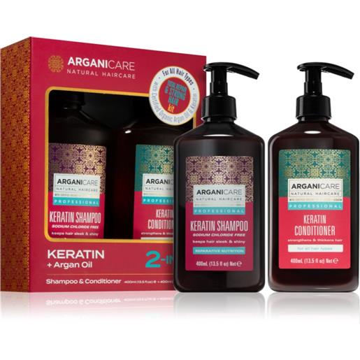 Arganicare keratin total repair & strong hair kit