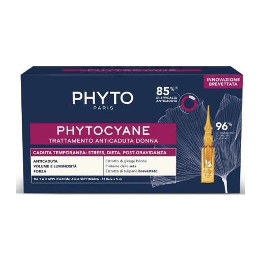 Phytocyane trattamento anticaduta temporanea donna phyto 12 fiale