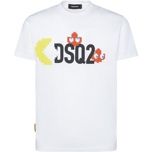 DSQUARED2 t-shirt pac-man in cotone con logo