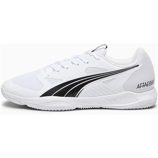 PUMA scarpe indoor sports, bianco/nero/grigio/altro