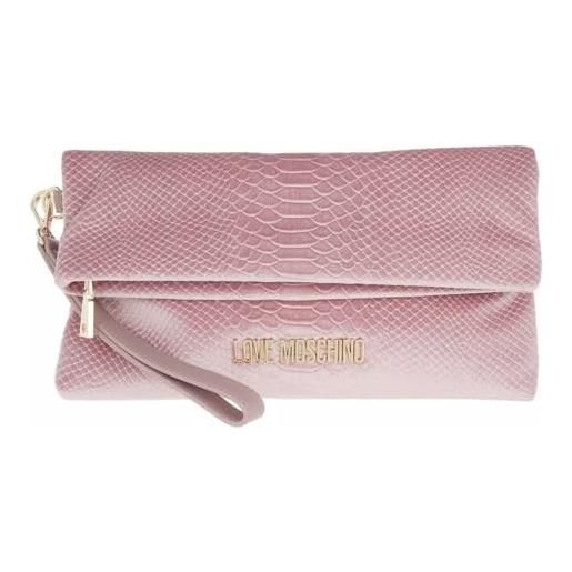 Love Moschino collezione autunno inverno 2021, borsa a spalla donna, rosa, taglia unica