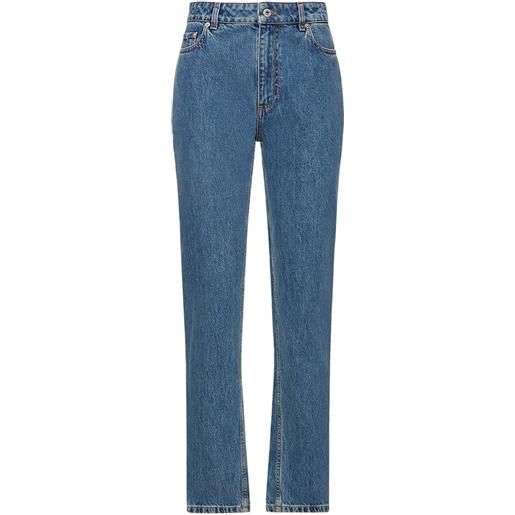 BURBERRY jeans vita alta balin in denim di cotone