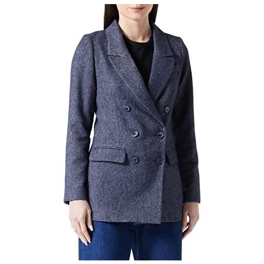 Naf Naf giacca casual blazer, grigio blu, 36 donna