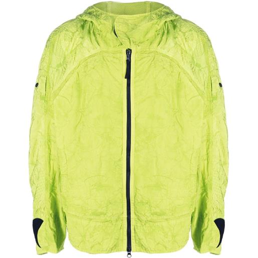 Stone Island Shadow Project giacca con effetto stropicciato - verde
