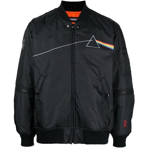 Undercover bomber con stampa the dark side of the moon - nero