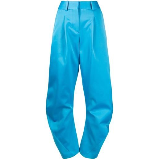 Off-White pantaloni con gamba curva - blu