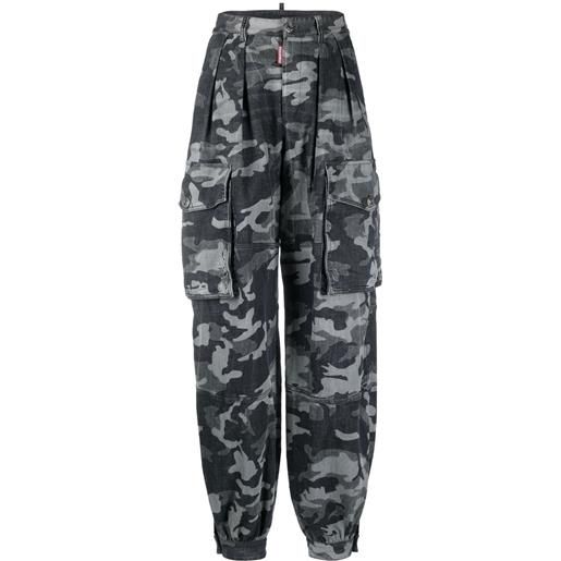 Dsquared2 camouflage-print cargo trousers - nero