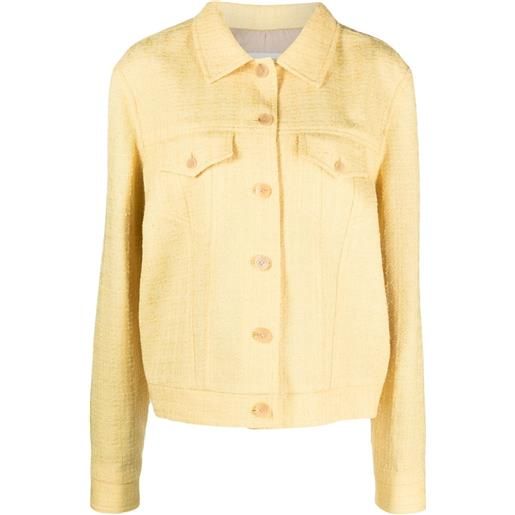 Giuliva Heritage giacca-camicia con colletto ampio - giallo