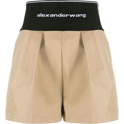 Alexander Wang shorts con stampa - toni neutri