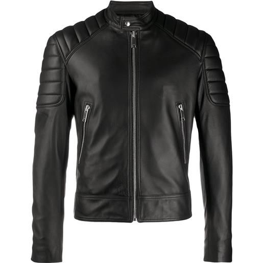 SANDRO giacca biker con zip - nero