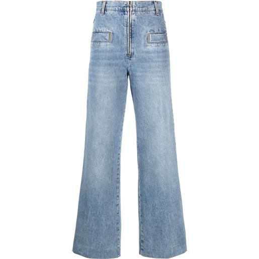 SANDRO jeans a gamba ampia - blu