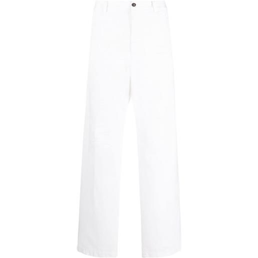 Dsquared2 pantaloni dritti con stampa - bianco