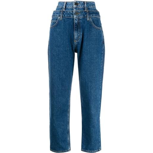 SANDRO jeans crop kitty - blu
