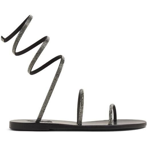 Ancient Greek Sandals sandali a punta aperta con decorazione - nero