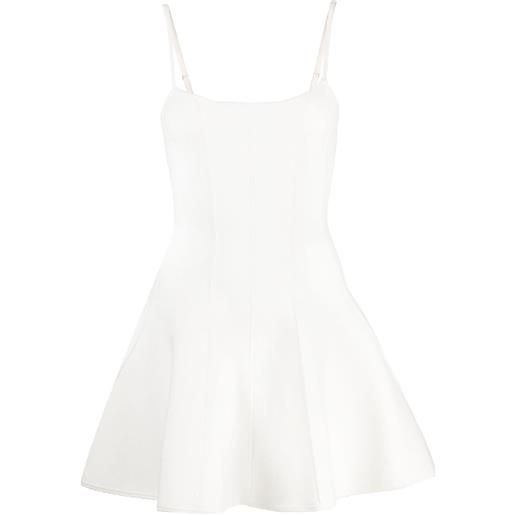 Fleur Du Mal abito stile corsetto svasato - bianco