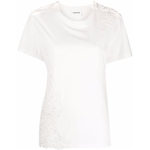 P.A.R.O.S.H. t-shirt con applicazione - bianco