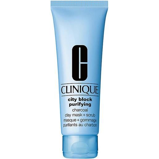 Clinique city block purifying charcoal clay mask + scrub - 2-in-1