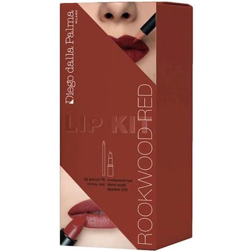 Diego Dalla Palma Milano rookwood red lip kit. Rookwood red lipstick + matita labbra 78 12 cm