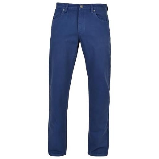Urban Classics colored loose fit jeans, pantaloni, uomo, verde (leaf), 32