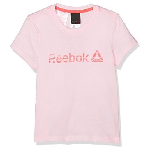 Reebok g es tee bas, maglietta bambina, rosa (porpnk), 2xs
