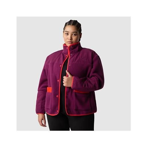 TheNorthFace the north face giacca in pile cragmont plus size da donna boysenberry-fiery red taglia 1x donna