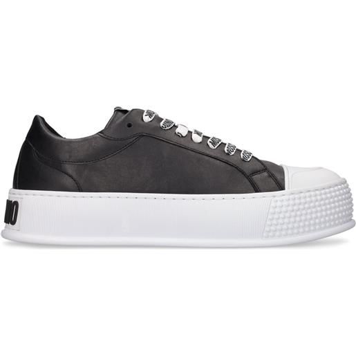 MOSCHINO sneakers low top in similpelle con logo
