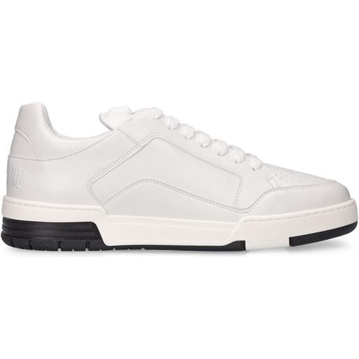MOSCHINO sneakers low top in similpelle