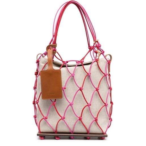 Jacquemus borsa tote con design intrecciato - rosa