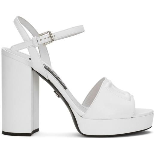 Dolce & Gabbana sandali con ricamo - bianco