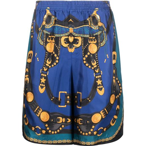 Versace shorts medusa harness - blu