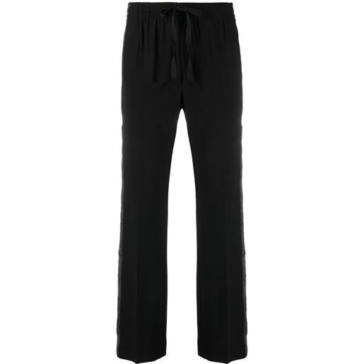 Zadig&Voltaire pantaloni con banda laterale - nero