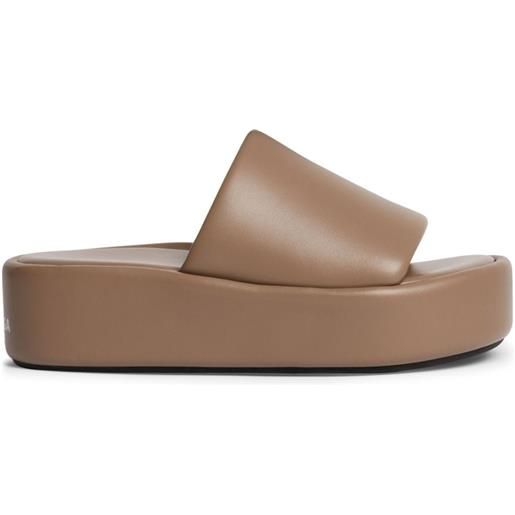 Balenciaga sandali slides rise - toni neutri