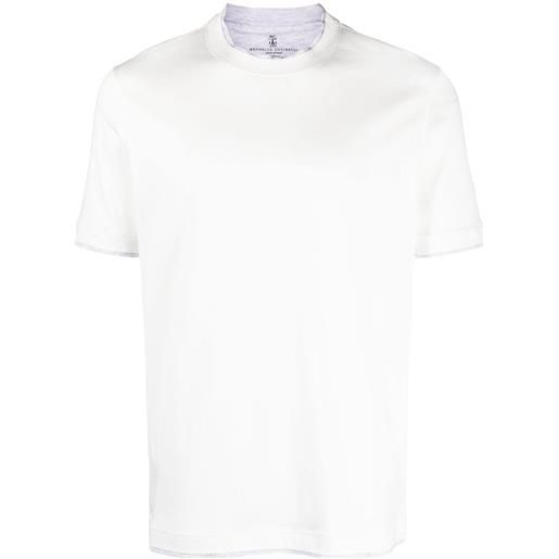 Brunello Cucinelli t-shirt a maniche corte - bianco