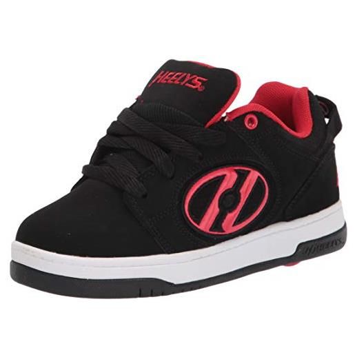 Heelys voyager (he100712) nubuck, scarpe da ginnastica uomo, black/red, 42 eu