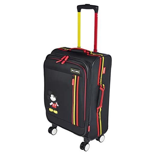 American Tourister disney softside bagaglio con ruote spinner, topolino exo, carry-on 21-inch, disney softside bagaglio con ruote spinner