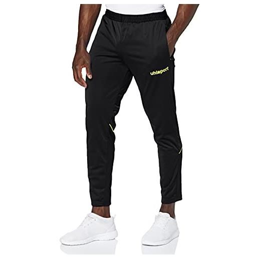 uhlsport stream 22 - pantaloni sportivi da uomo, uomo, 100519023, nero/giallo limone, xl