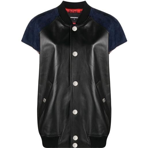 Dsquared2 bomber smanicato - nero