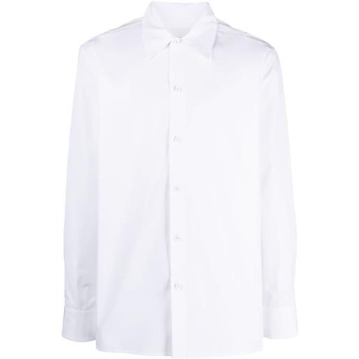 Jil Sander camicia con colletto a punta - bianco
