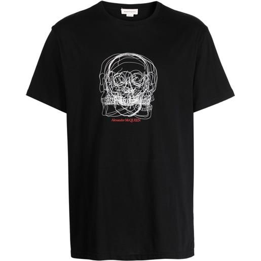Alexander McQueen t-shirt con stampa - nero