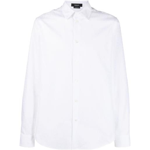 Versace camicia Versace all-over jacquard - bianco