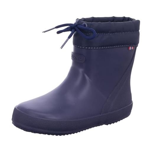 Viking alv indie warm, rain boot, blu navy, 28 eu